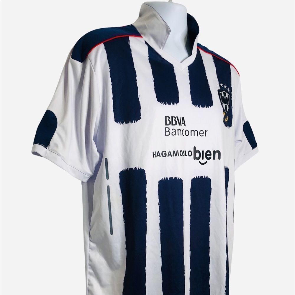 Rayados de Monterrey Mexico Team Jersey Soccer Futbol #18 Sz Medium BBVA. - Picture 6 of 6